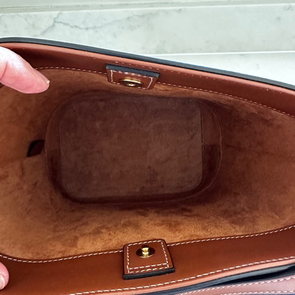 COPY - Celine Triomphe Small Bucket Bag, Tan - Picture 6 of 10